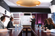 Business training at office