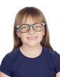 Photo: Beautiful little girl with glasses Beautiful little girl with glasses