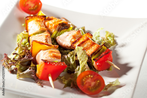 Photo: Skewered Salmon Skewered Salmon