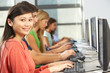 Photo: Group Of Students Working At Computers In Classroom Group Of Students Working At Computers In Classroom