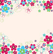 Floral hand drawn background