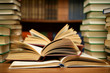 World of books. Lots of books at the library