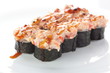 Foto: tasty japanese sushi on white background tasty japanese sushi on white background