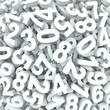 Number Background 3D Numbers in Disarray