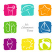 Summer Background - icons 