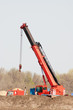 crane working on the oil and gas fields