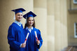 Friends with diplomas