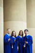 Graduates with hats