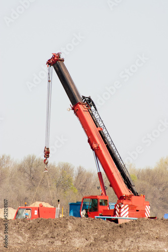 Photo: crane working on the oil and gas fields crane working on the oil and gas fields