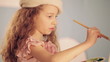 Little Girl Painting
