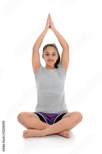 Photo: Girl in Yoga Pose Girl in Yoga Pose