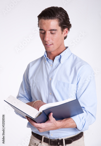 Photo: Man reading Man reading