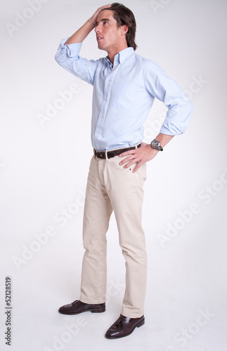 Photo: Standing young man Standing young man