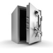 3d vault on white background