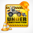 Vektör: Under construction sign square, Under construction sign square Under construction sign square, Under construction sign square