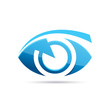 Vector Logo blue eye, photographer