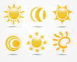 Illustration: set of sun vector set of sun vector