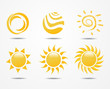 Illustration: set of sun vector set of sun vector