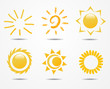 Illustration: set of sun vector set of sun vector