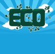 vector commercial background in ecological style