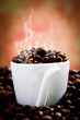 caffè tostato fumante - coffee toasted
