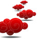 red clouds