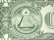 macro reverse one us dollar bill
