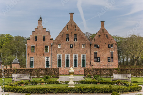 Photo: Side view of the old dutch mansion Menkemaborg Side view of the old dutch mansion Menkemaborg