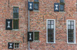 Detail of the old dutch mansion Menkemaborg