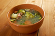 Foto: italian farm-style soup with broccoli italian farm-style soup with broccoli
