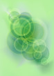 Vektor: Abstract bright green glistening mesh background with circles Abstract bright green glistening mesh background with circles
