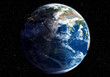 Earth at night transiting to day (Nasa map)