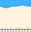 Background with silhouettes of camels