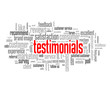 "TESTIMONIALS" Tag Cloud (customer service satisfaction quality)
