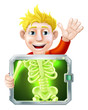 Vector: Xray Man Waving Xray Man Waving