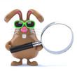 Chocolate bunny searches the internet