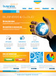 Website template for corporate business and cloud purposes.