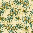 vector seamless pattern with olive branch