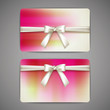gift cards with white bows and ribbons