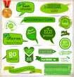 Set of organic labels