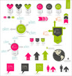 Retro infographics set