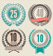 Anniversary retro laurel wreath