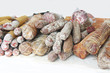home-made dry sausages