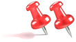 Illustration: Pushpin.Red Pushpin. Isolated and with shadow. Pushpin.Red Pushpin. Isolated and with shadow.