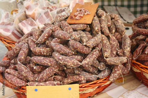 Photo: dry sausages home-made dry sausages home-made