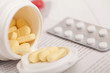 Photo: Closeup image of medicine pills Closeup image of medicine pills