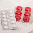 Closeup image of medicine pills