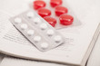 Closeup image of medicine pills