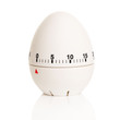 Egg-shaped white timer