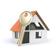 3D house and key